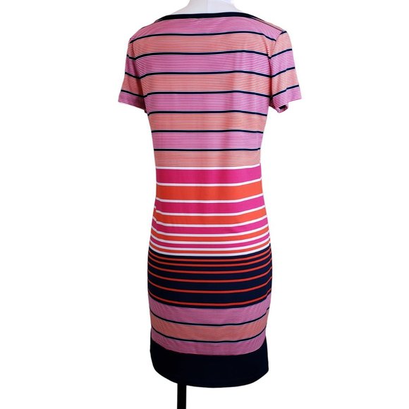 Michael Kors Stripe Shift Dress Short Sleeves, Medium EUC - Picture 3 of 7